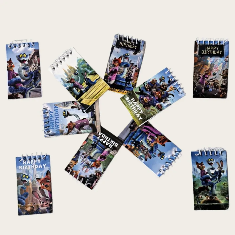 

Gift 10pcs Zootopia 2 Coil Notebook Children's Agenda Weekly Notepad Diary Student Study Supplies Boys Girls Disney