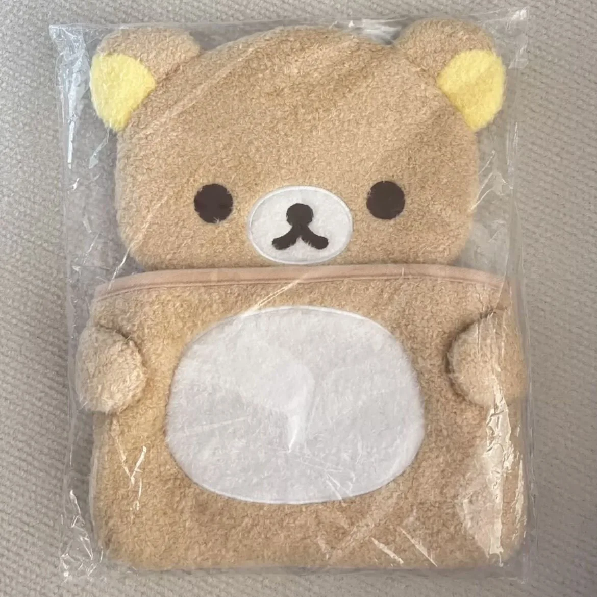 Kawaii Anime Rilakkumas borsa portaoggetti da appendere alla parete Cartoon Rilakkumas Bear Door Hanging Bag peluche articoli vari borsa