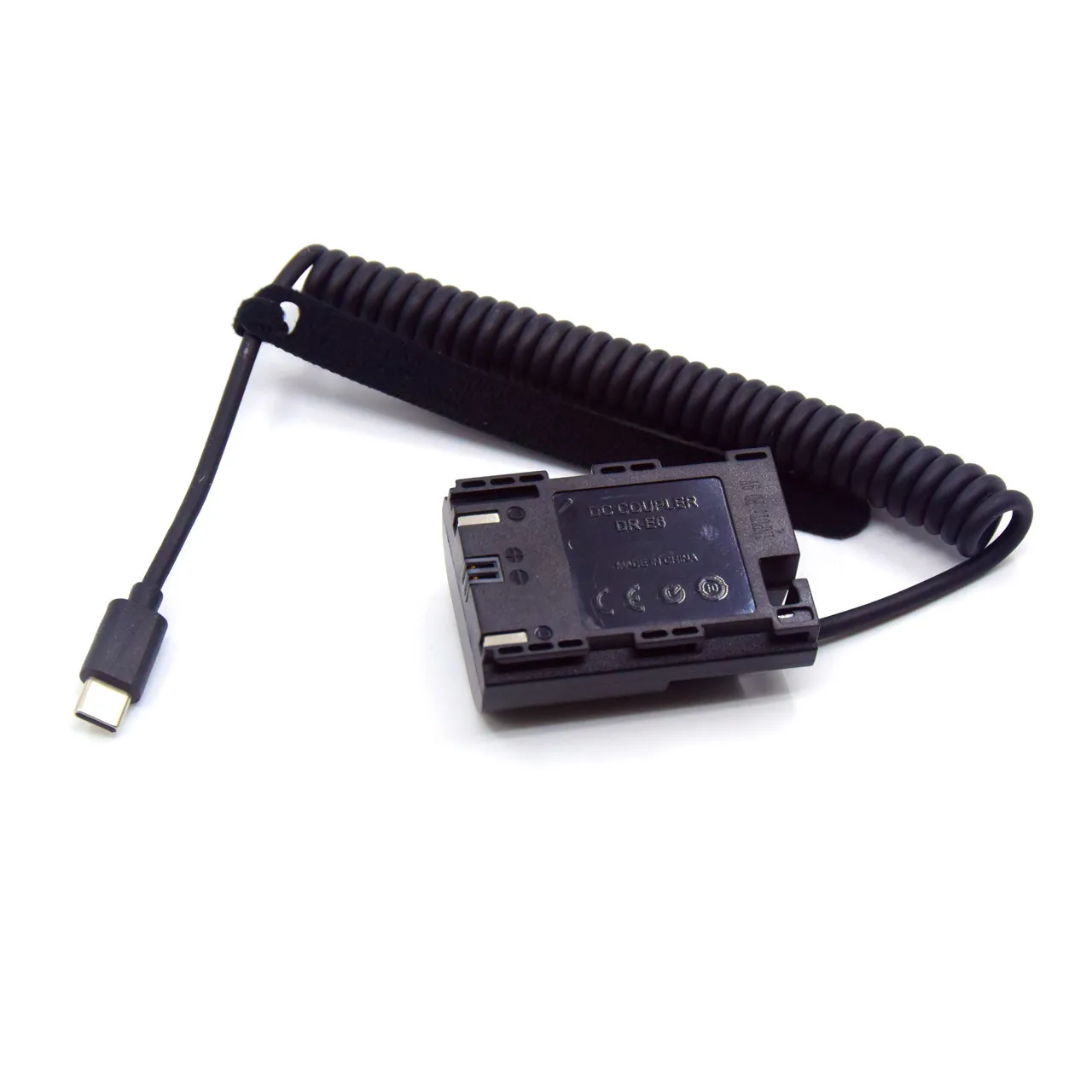 USB TYPE-C Power Adapter LP-E6 Dummy Battery DR-E6 PD Spring Cable For Canon EOS R R5 R6 R7 6D 5D Mark II III IV R