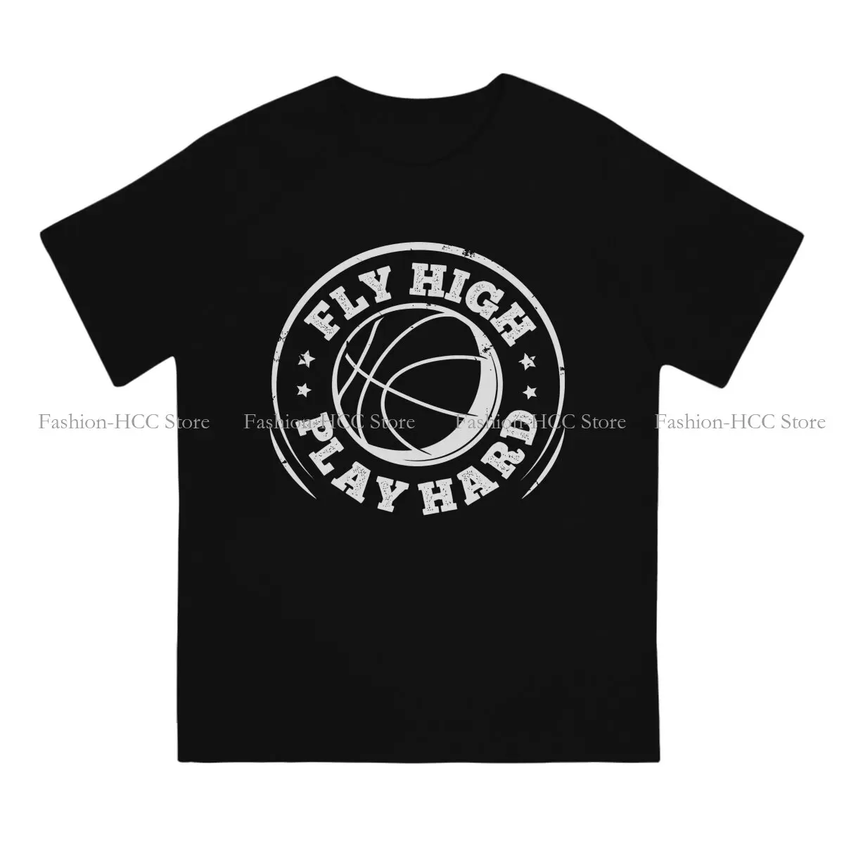 Fly High Play Hard Newest TShirts Basketball Male Harajuku Pure Cotton Tops T Shirt