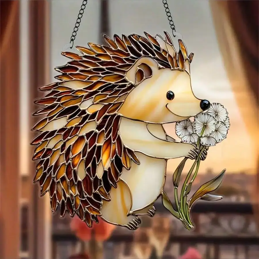 1PSC Cute Hedgehog Outdoor Decoration Pendant Animal Theme Living Room Decora Ideal Home Decora Animal Enthusiast Birthday Gift