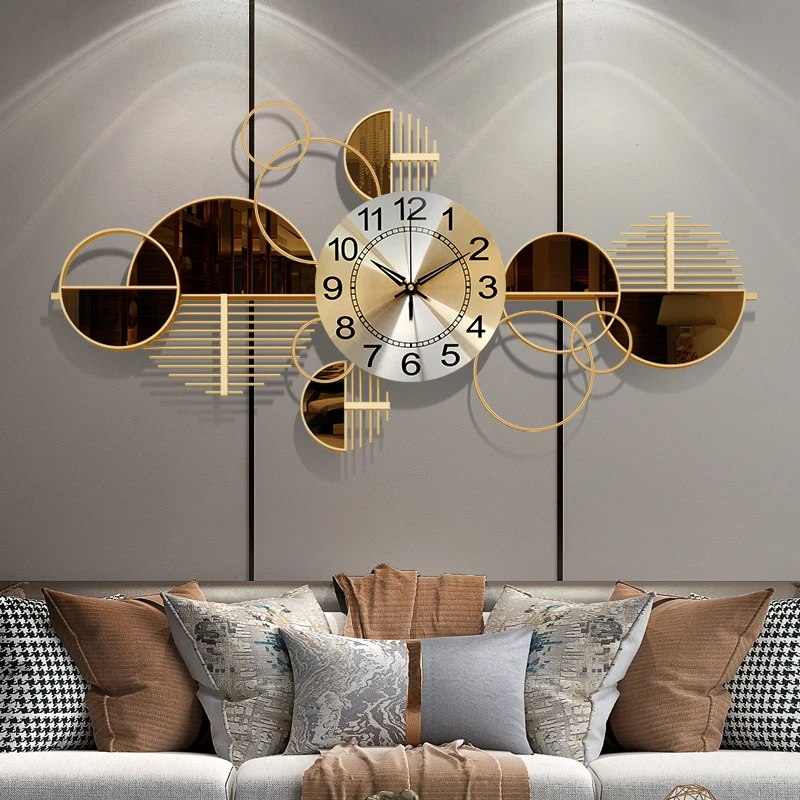 

Modern Luxury Wall Clocks Animal Iron Art Originality Wall Clocks Fashion Light Luxury Reloj Pared Decorativo Home Decoration