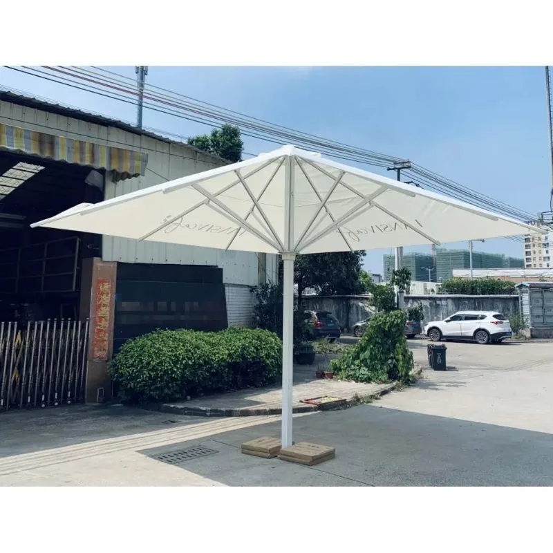 

Зонт для патио заводского производства, алюминиевый, большой размер 4м/5м/6м/7м/8м, со светодиодной подсветкой и солнечной панелью, для коммерческого использования