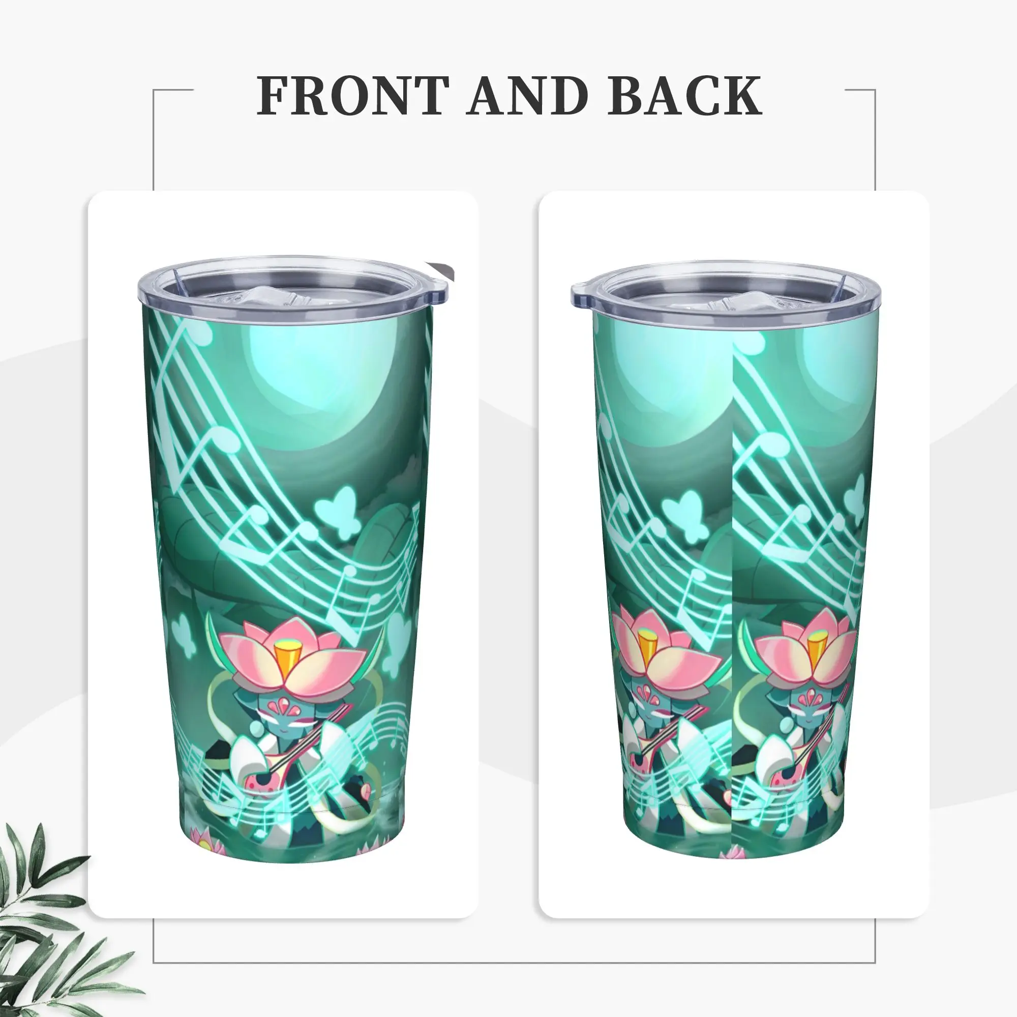 Lotus Dragon Cookies Runs Kingdoms Tumbler Vacuum Insulated  Thermal Cup with Lid Straw Office Home Mug Hot Cold Drink, 20oz