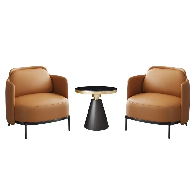 Meeting Room Negotiation Sofa Cafe Fabric Single Sofa Coffee Table Hotel Business Office Sofa