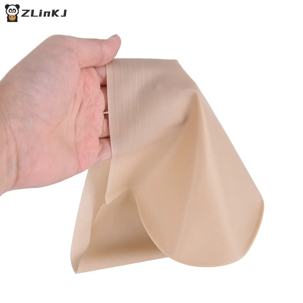 ▶1PCS Fake Latex Flesh Skin Unisex Bald Head Wig Cap Rubber Skinhead Costume Prank