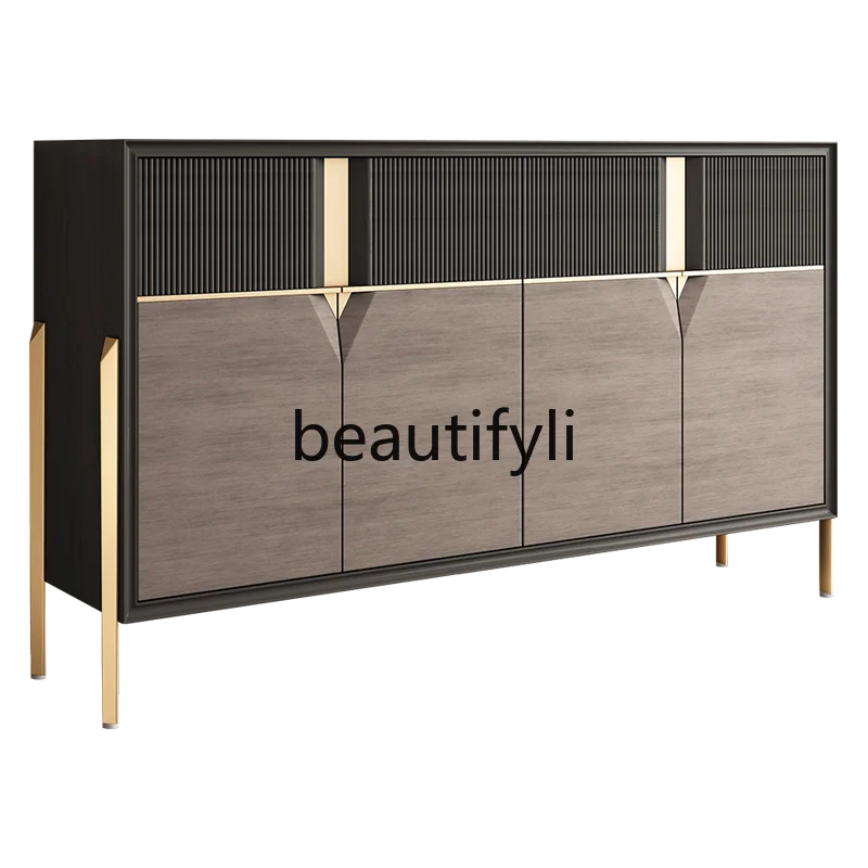 

Entrance cabinet light luxury decorative cabinet foyer American dining side size apartment entrance cabinet