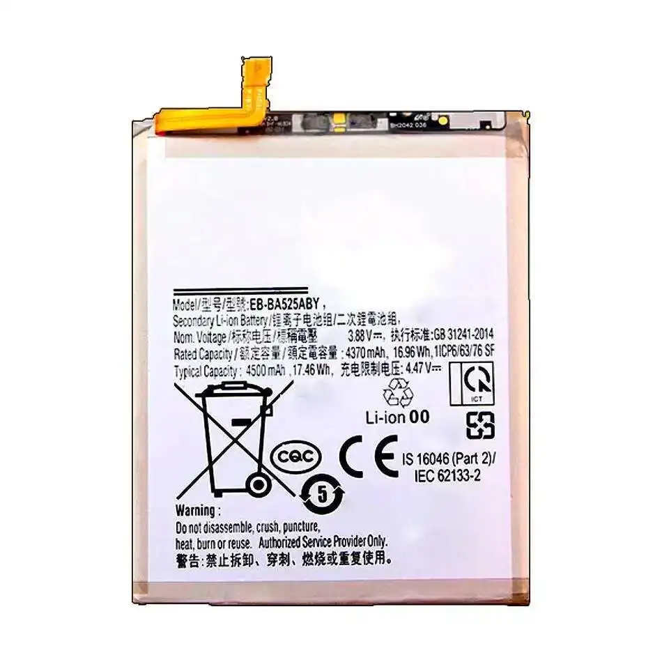 

Mobile Phone Battery EB-BA525ABY 4500Mah For Samsung Galaxy A52 A525F 5G A526B A52S