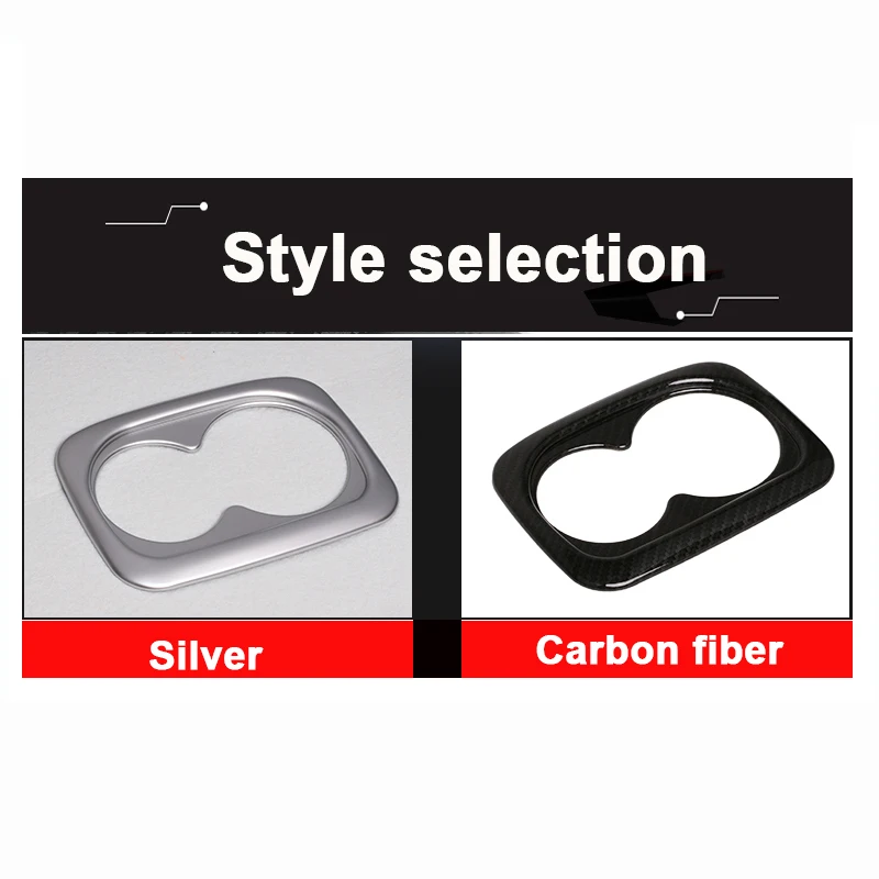 ABS Car Seat Back Row Water Cup Holder Cover Frame Panel Trim Sticker Accessories For Honda Civic 10th 2016 2017 2018 2019 2020 - view 3