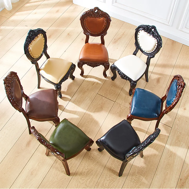 Loft Wooden Waiting Chairs Relaxing NordicTable Ergonomic Vintage Style Chair Kitchen Bedroom Restaurant Sillas Bar Chair