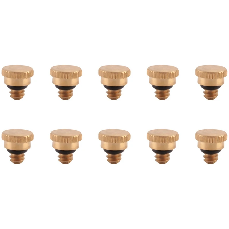 

40PCS 10/24 Screw Thread Brass Misting Nozzle Plug Low Pressure Atomizing Mist Nozzle For Outdoor Cooling System