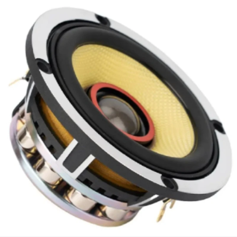 SOTAMIA 2PCS 3.5 Inch Three Way Speaker 4 Ohms 50 Watts Car Coaxial Same Point Sound Source Center Speaker Bluetooth Sound Box