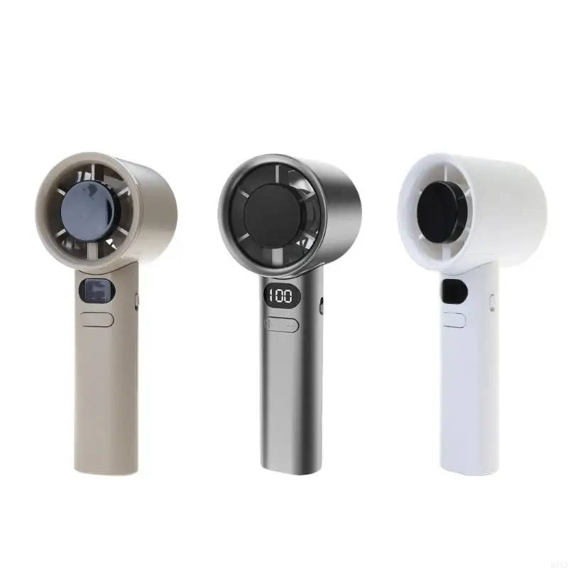 918D Quạt cầm tay động Rechargeables Hài quạt làm mát Digital Digital Digital