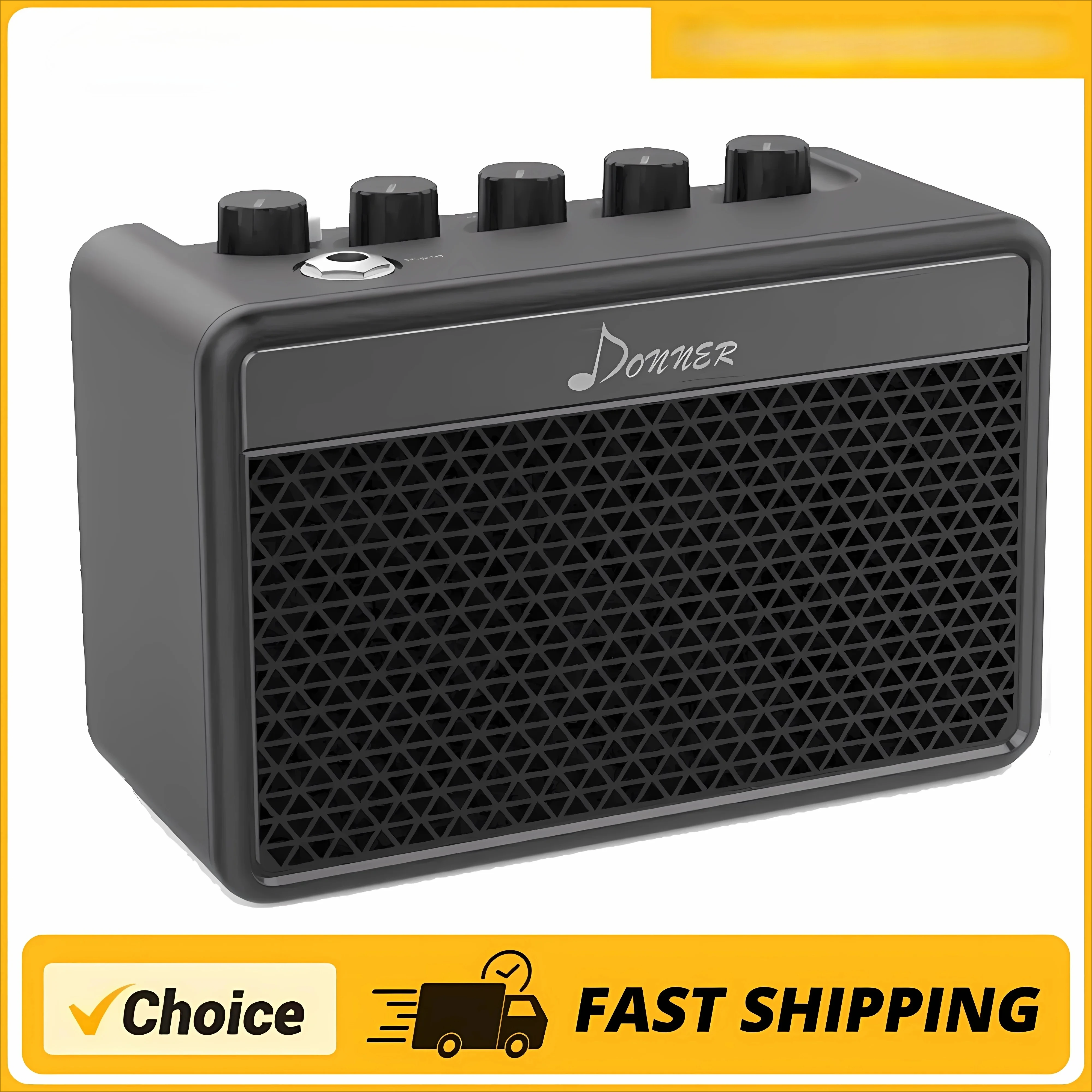 

Donner Mini Guitar Amp Small Electric Guitar Amplifier 5W Portable, Practice Guitar Combo Amp DA-10