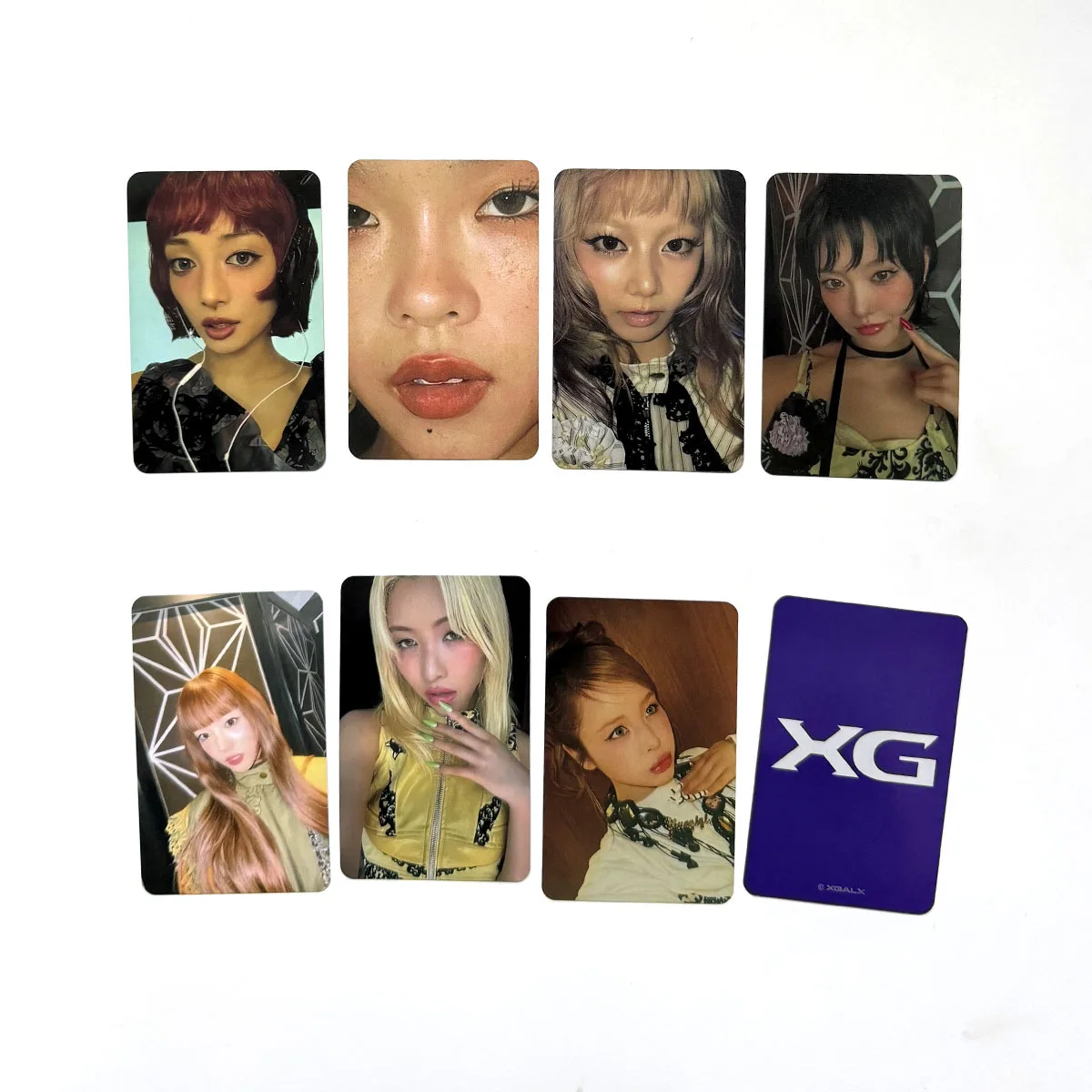 7pcs/set XG Photocards THE CORE Album LOMO Cards Rakuten Tower Records Cards JURIN CHISA HINATA Fans Collection Keychain