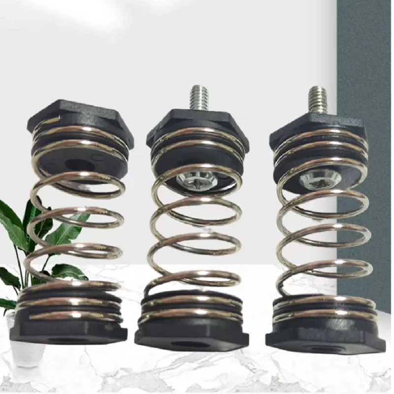 M6 Anti Vibration Compression Shock Absorber Spring For Oil-Free Air Compressor Vacuum Pump Shockproof Foot Pad Replacement Part