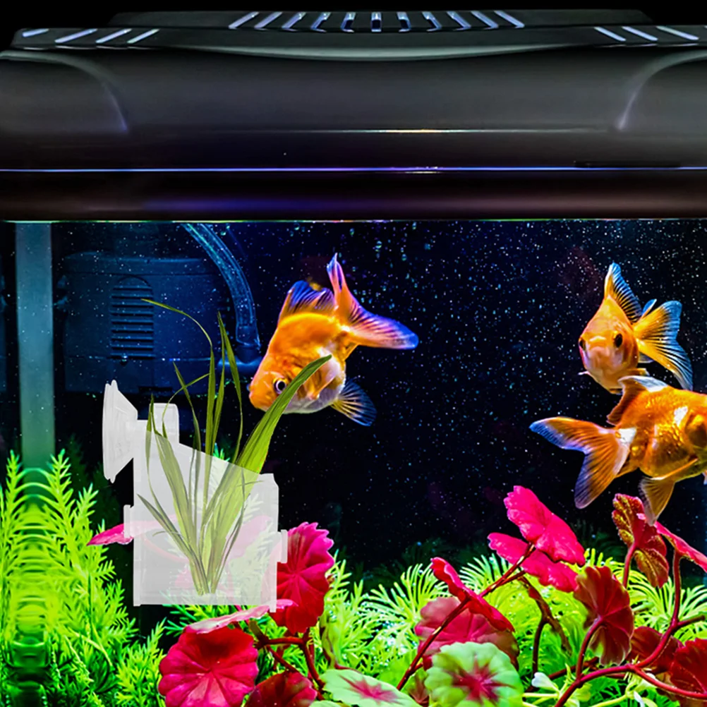 

1Set Aquatic Plant Cup High-Class Reusable Acrylic Holder for Freshwater Saltwater Aquariums Tank Accessories