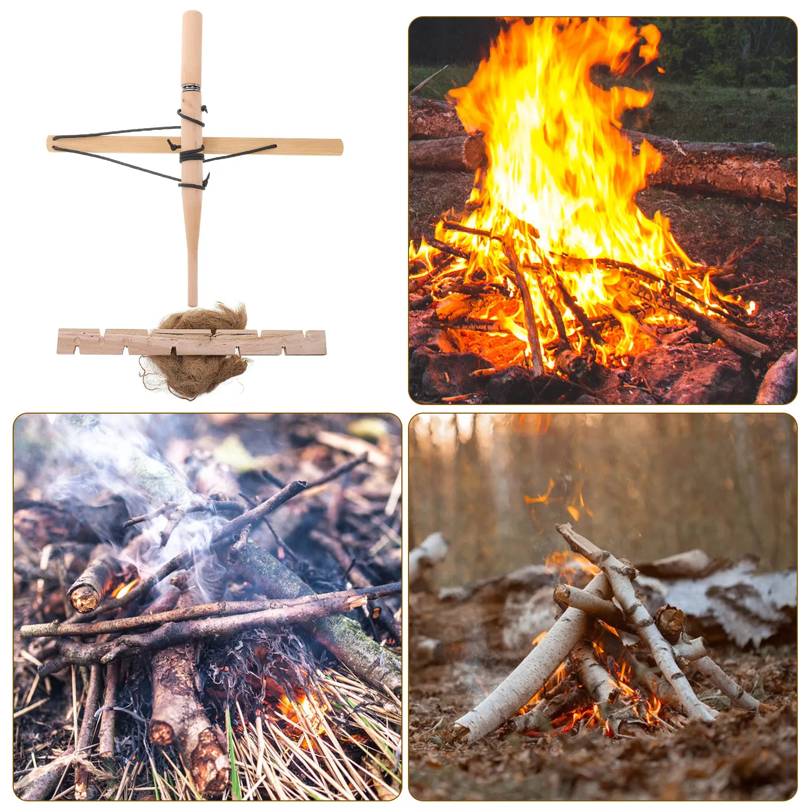 Alat Pemantik Api Primitif, Bo - Outdoor Camping Toys ulasan dan harga