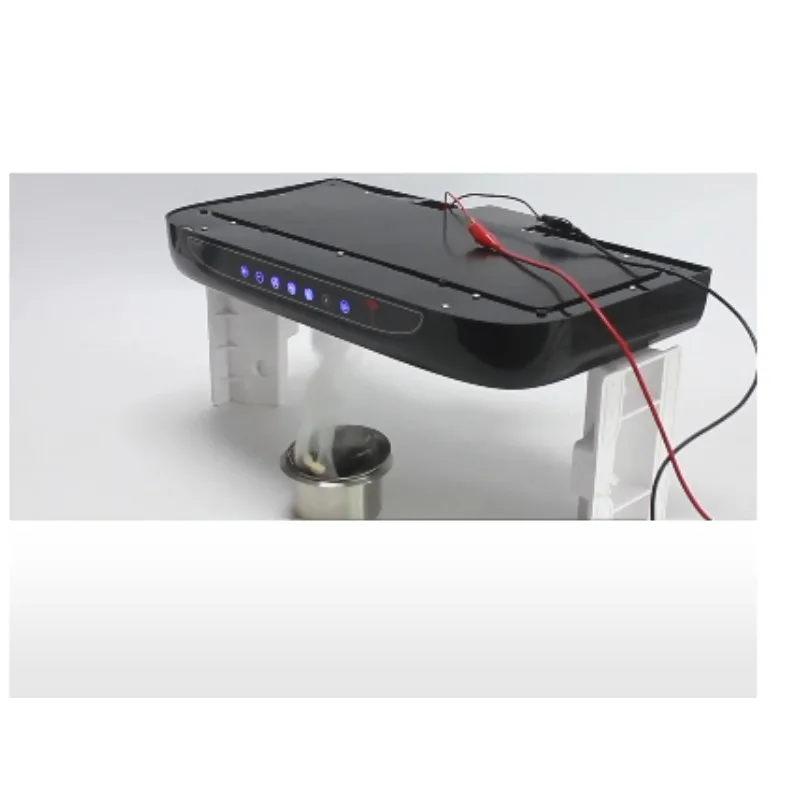 Caravan Range Hood RV Accessories Dual LED Light Design Black Super Oil Absorber For RV Motorhome Camper