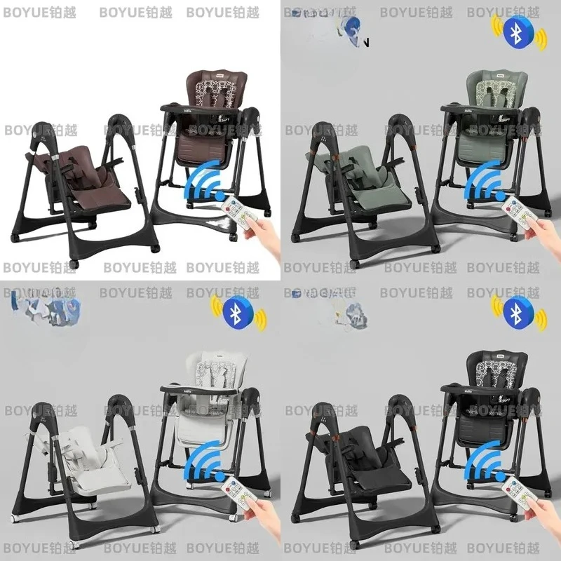 Multifunctional Kids Dining Chair Portable 2 in 1 Baby Highchair with Table Household Feeding Seat for Toddler Infant