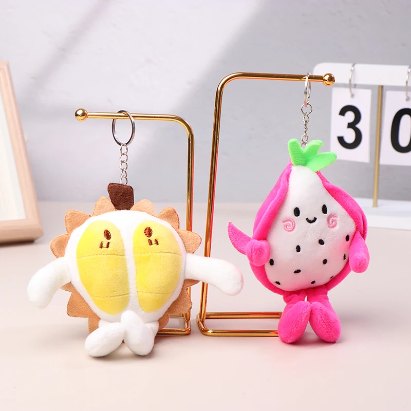 

Cute Plush Pitaya Durian Pendant Keychain Stuffed Doll Toys Backpack Car Hanging Ornaments Gifts