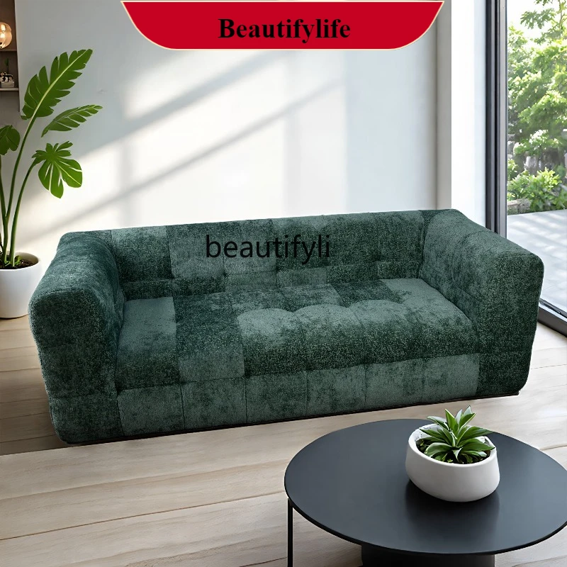 

G1218 Indoor Marshmallow Cloud Straight Row Sofa Vacuum Roll Pack Compression Modern Fabric