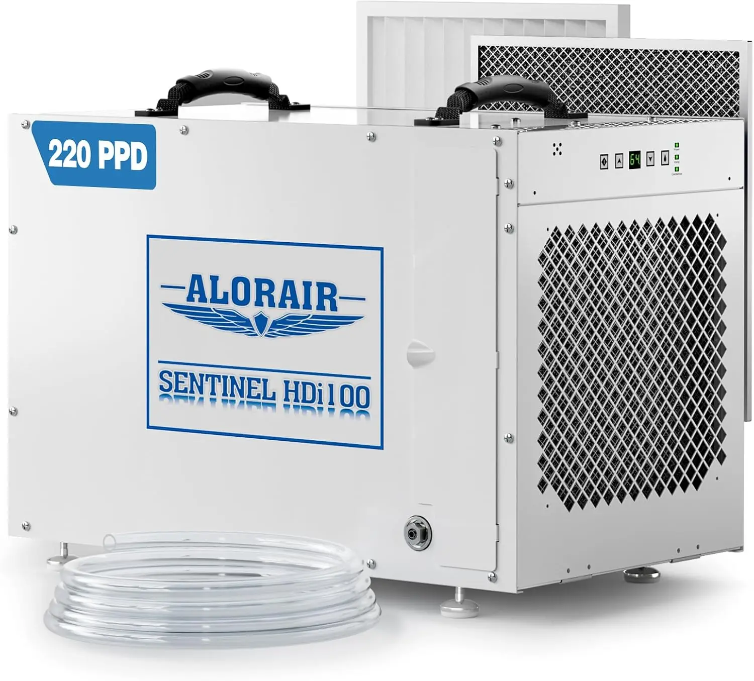 

Sentinel HDi100 Commercial Dehumidifier with Pump, 220 Pints Whole Homes Dehumidifier for Crawl Spaces, Basements, up to 2,900