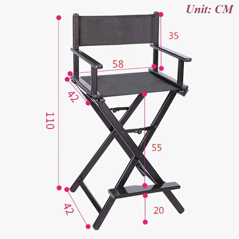 Folding High Chair Metal Bar Chairs Morden Outdoor Backrest Armchairs Portable Canteen Bar Furniture with Foot Pedals Design