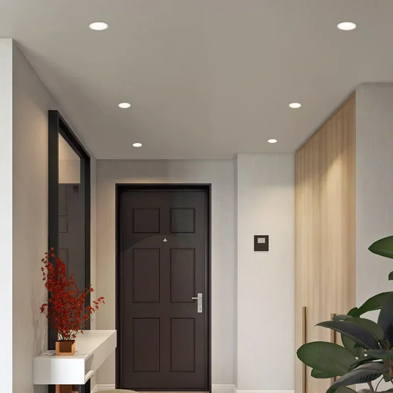 Led Ceiling Anti-Glare LED Recessed Downlight Round White Spot Light AC110V 220v Lamps For Living Home Luminaire Homekit Bulb