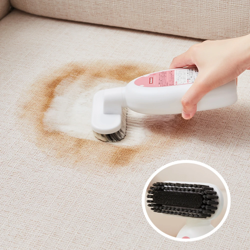 Japan Sofa Fabric Cleaner with Brush, Upholstery Detergent, Speed Clean, Curtain, Couch, Floor, Mats, Stain Cleaning Agent, 300m