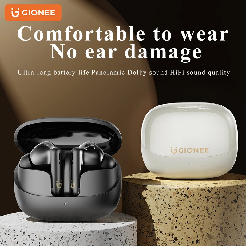 Gionee JL013 5.3 Wireless Bluetooth Headset with Charge Box Noise Cancelling Mic Earbuds Wireless Headphones Bluetooth Earphones