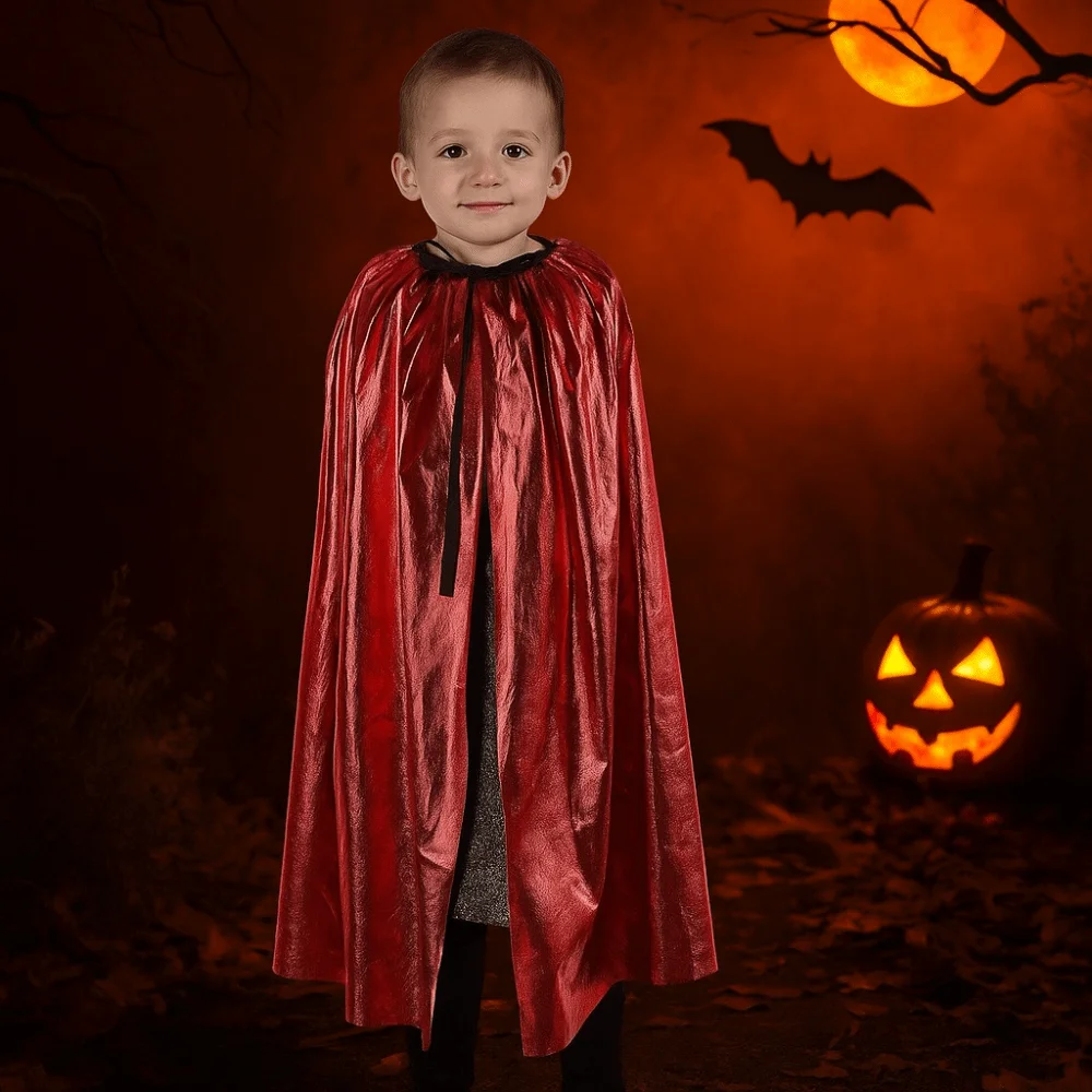 

Cool Multipurpose Grim Reaper Cloak Coat Cosplay Costume Halloween Kids Cape Props Nightclub Bar Dress Witches Robes Halloween