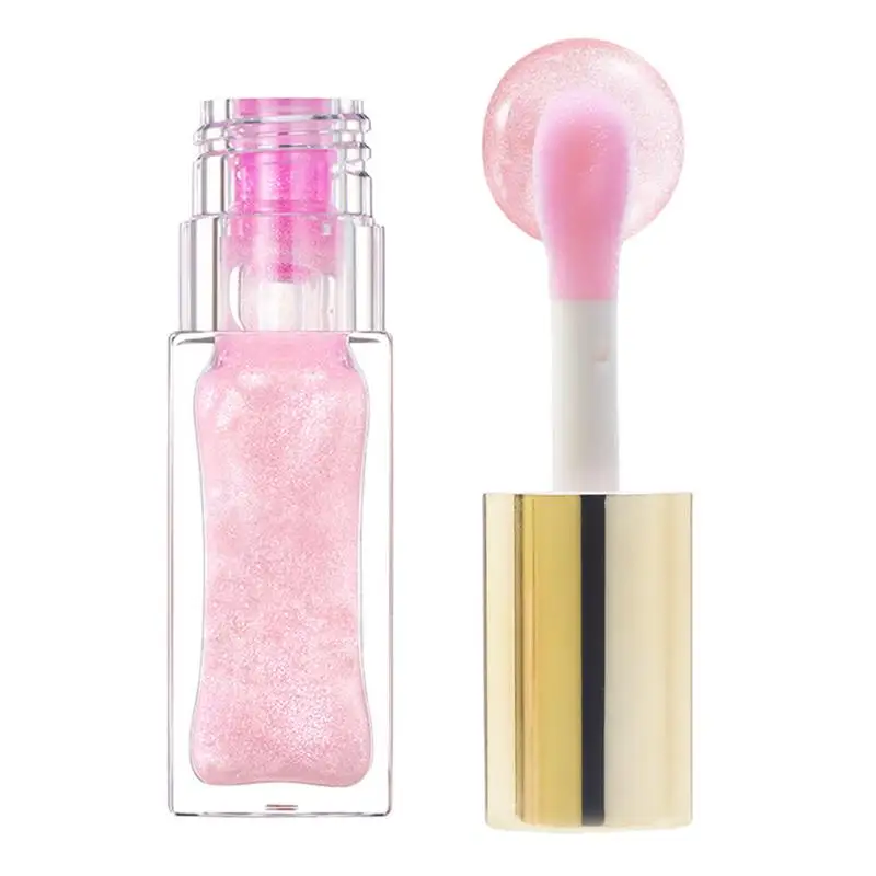 Color Changing Lip Gloss Pearlescent Glassy Lip Oil Natural Moisturizing Lip Balm Reduce Lip Lines Jelly Plump Lips Care