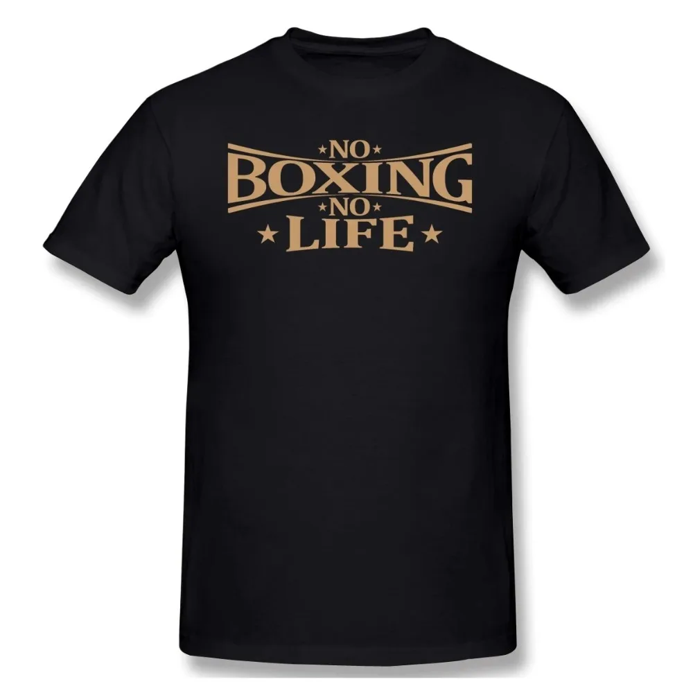 No Boxing No Life Printed T-shirt Creative Funny Sarcastic Male Women Basic TShirt Vintage O-neck Unisex Streetwear Men Clothing