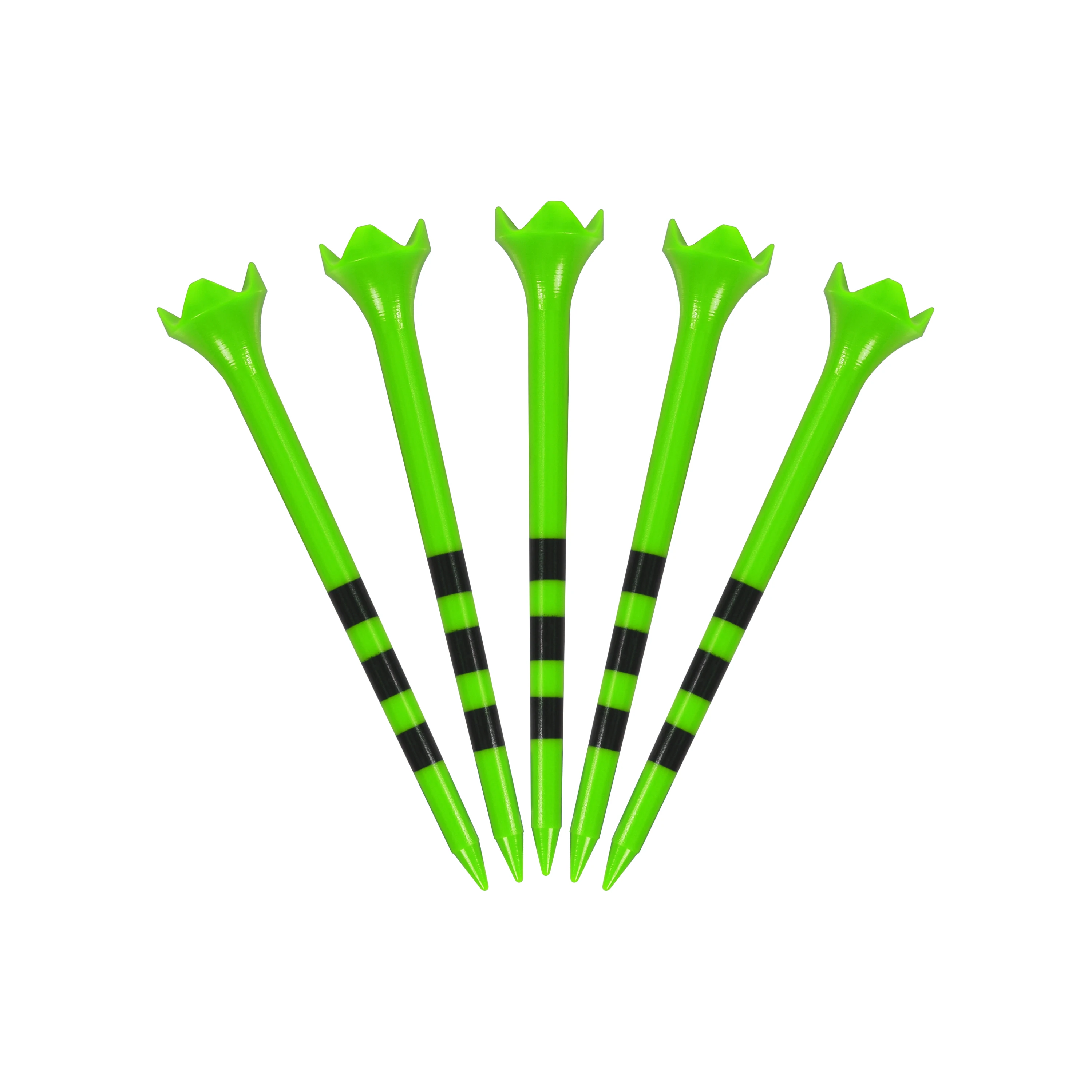 100 Stück Kunststoff-Golftees mit Höhenmarkierungen, geringer Reibung, 70 mm, 83 mm, mehrfarbige Golftees, Großpackung für alle Golfschläger – Detail 10