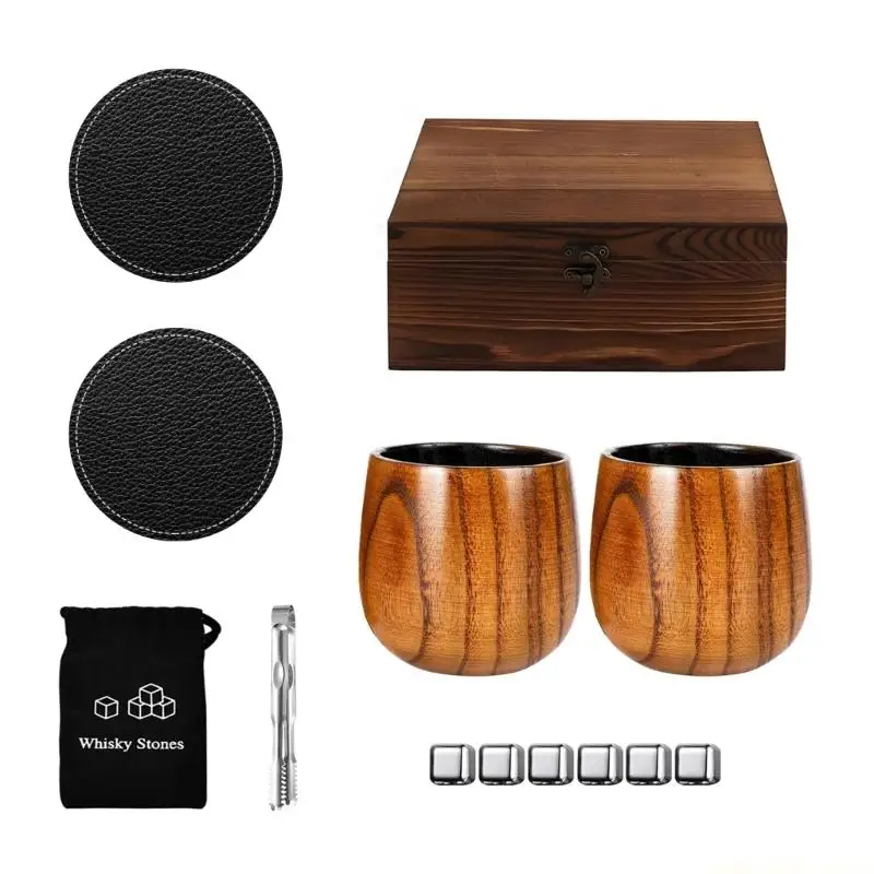 QX2E Additional Gift Set With Natural Glasses And Not Diluting Shingle For Best Thermoregulation And Elegant Packaging