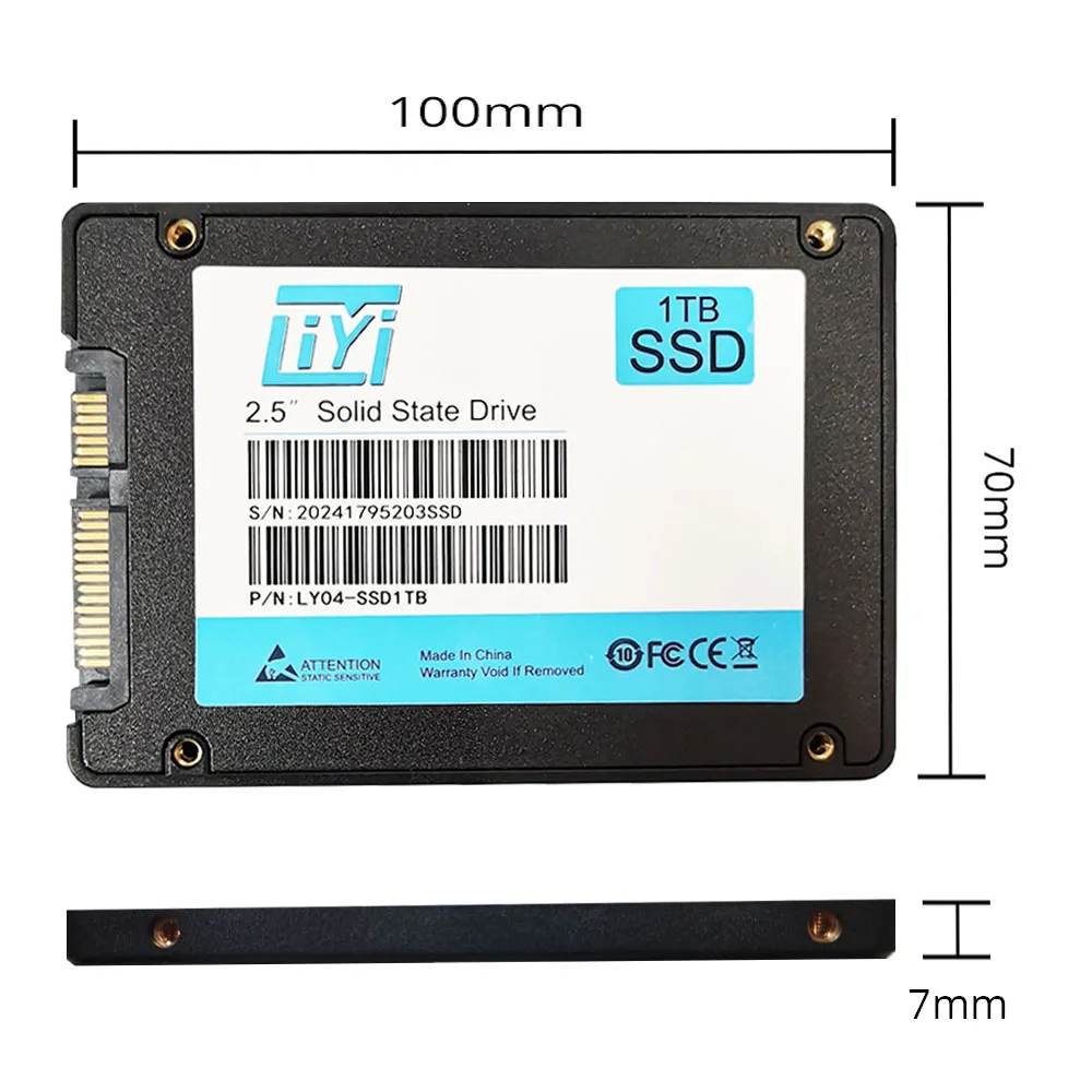 Imagem -04 - Estado Sólido para Laptop e Desktop Ssd 25 128gb 256gb 512gb 1tb 2tb Sata3 2tb Unidade de