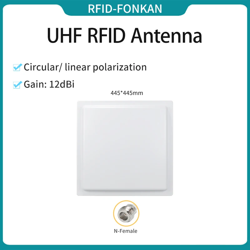 12dBi UHF RFID Circular/Linear Polarized Antenna Long Range UHF RFID Antenna for UHF RFID Reader Module
