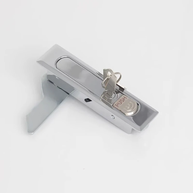 1PCS Zinc Alloy Industry Panel Lock Push Button Pop Up Distribution Box Lock Electric Cabinet Locks Fire-proof Cabinet Door Lock