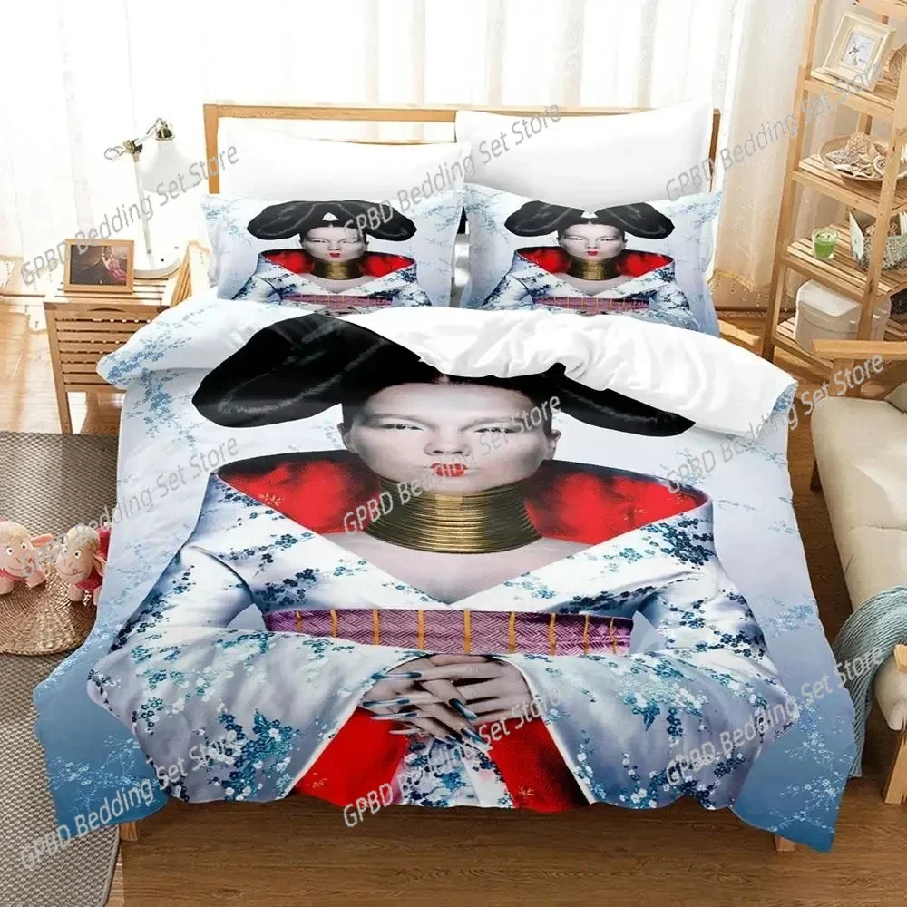 

Singer Bjork Björk Bedding Set Duvet Cover Bed Set Quilt Cover Pillowcase Comforter king Queen Size Boys Adult Bedding Set