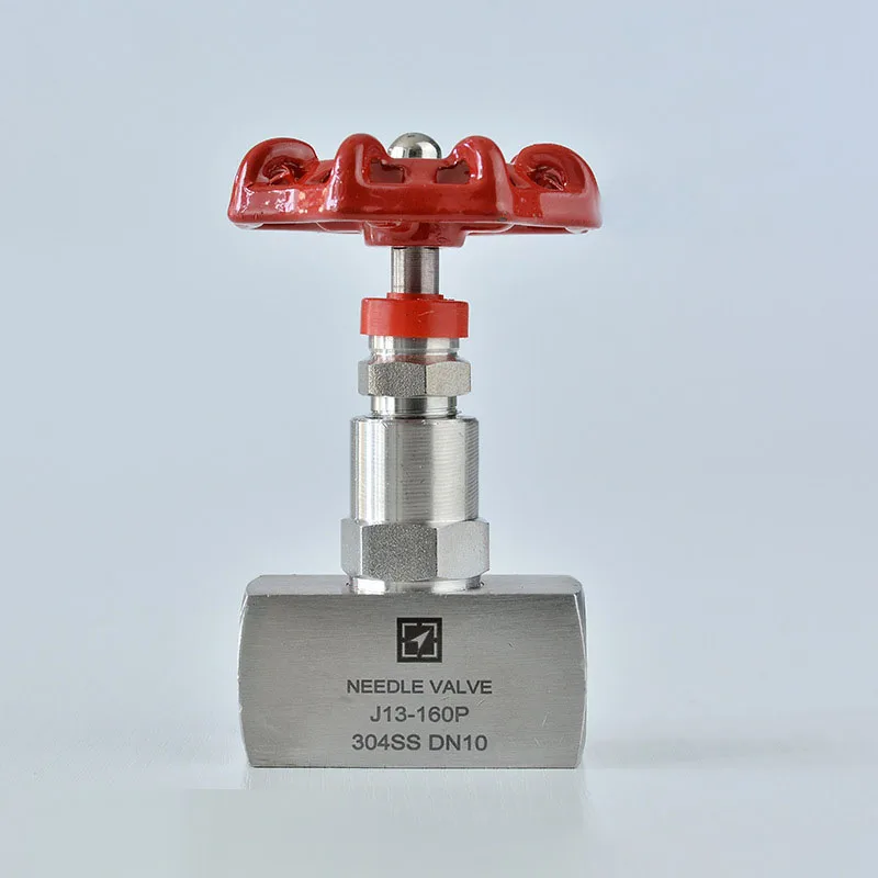 J13W-160P Stainless Steel BSP Thread Needle Valve High Pressure High Temperature Globe Valve For Pressure Gauge