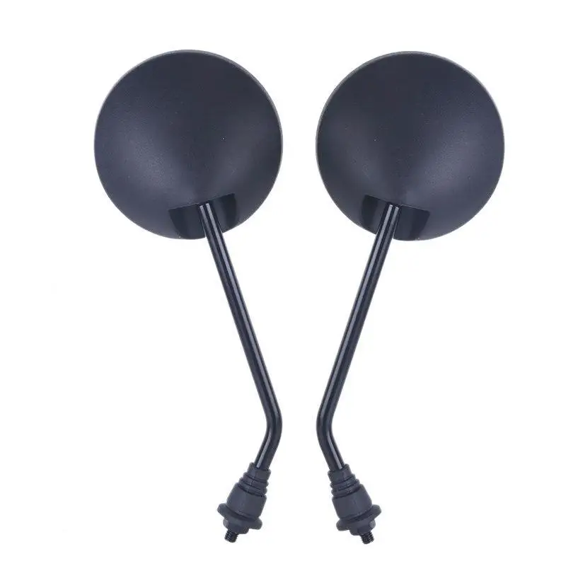 1Pair Universal Bike Handlebar Mirror 22mm Rounded Side Back View Mirror Motorbike E-bike Scooter 8mm Rearview Mirrors