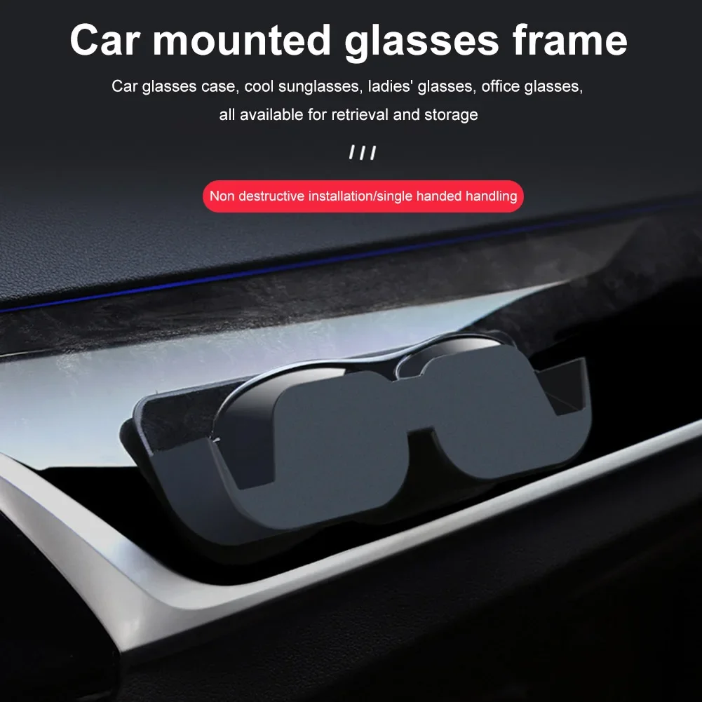 Car Sunglass Holder Large Capacity Car Glasses Organizer Adhesive Car Glasses Case Eyeglasses Holder Car Interior Accessories