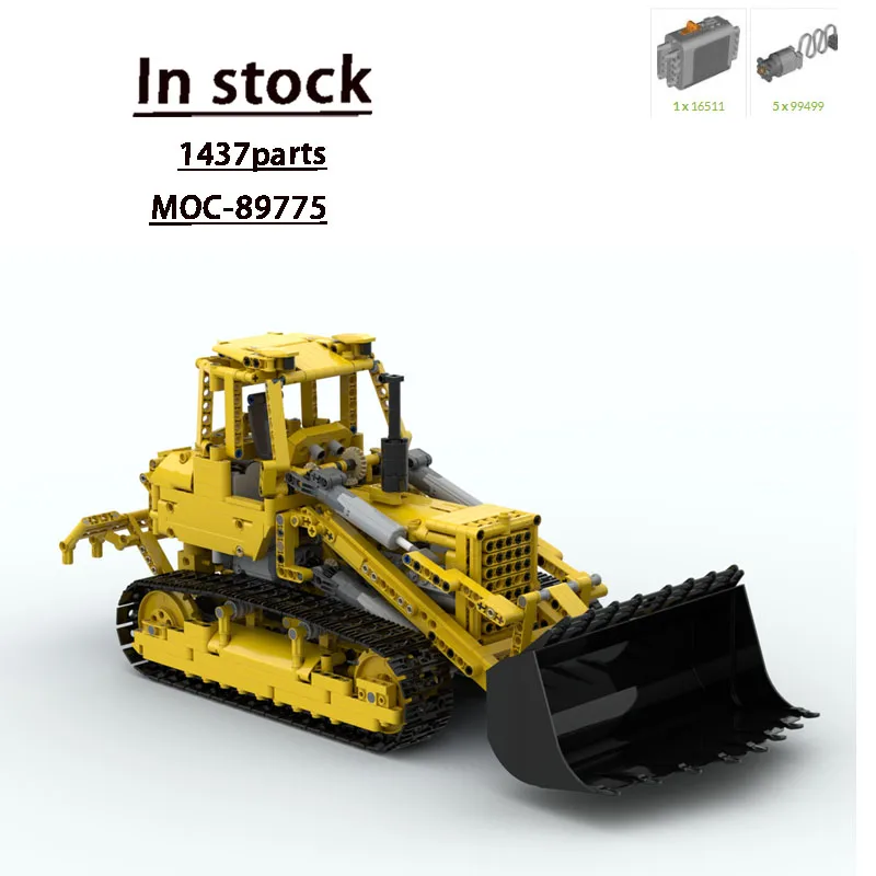 MOC-89775 New Classic 977K Crawler Loader Building Block Model1437Pieces, Birthday Building Block Toy Gift for Boys and Children