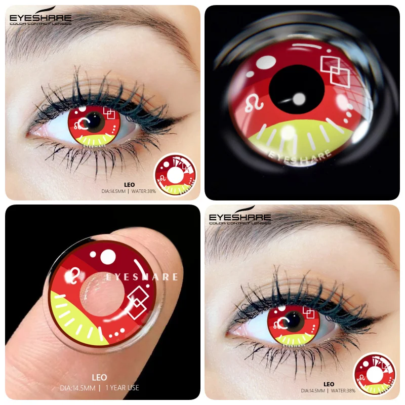 EYESHARE 1 Pair Colored Contact Lenses For Eyes New Cosplay Colored Lenses Halloween Contacts Cosmetics Pupils Eye Color Lens