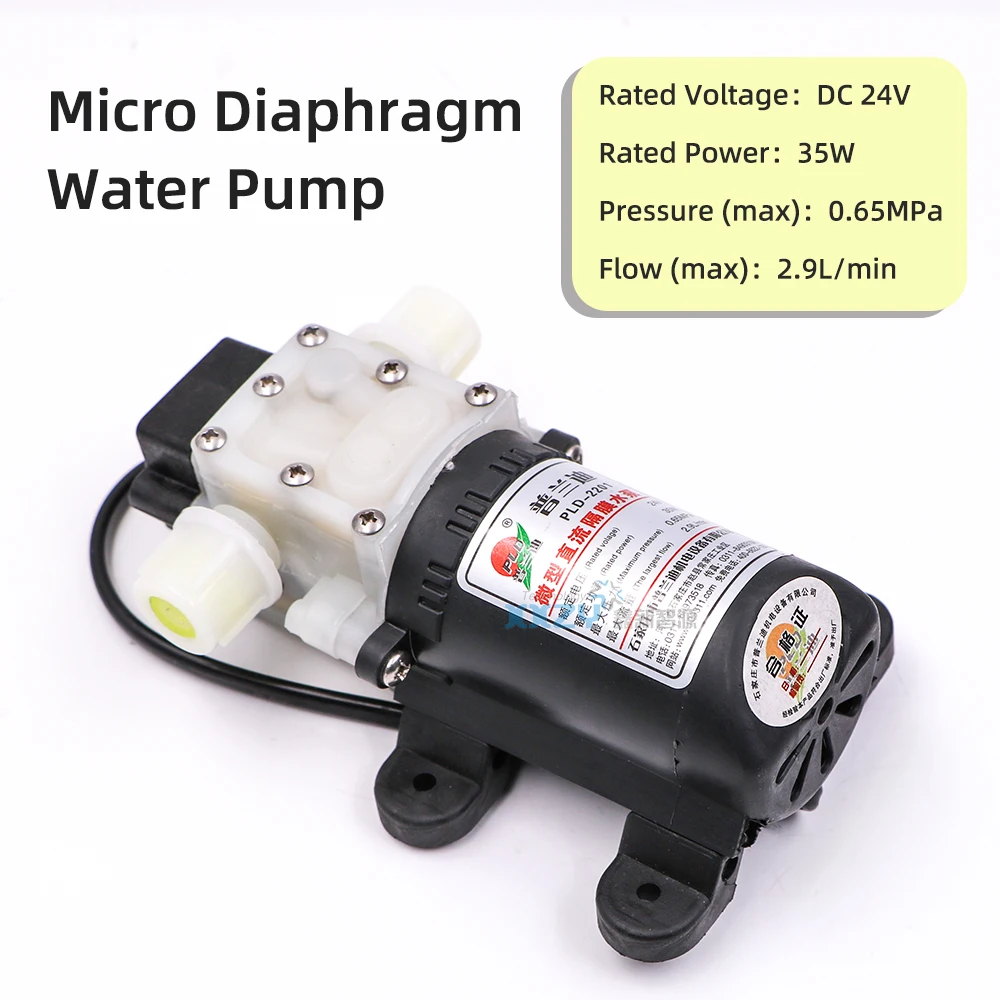 UV Flatbed Machine PLD-2201 Micro Diaphragm Water Pump for Inkjet Printer DC24V 35W PLD Miniature DC Booster Ink Pump