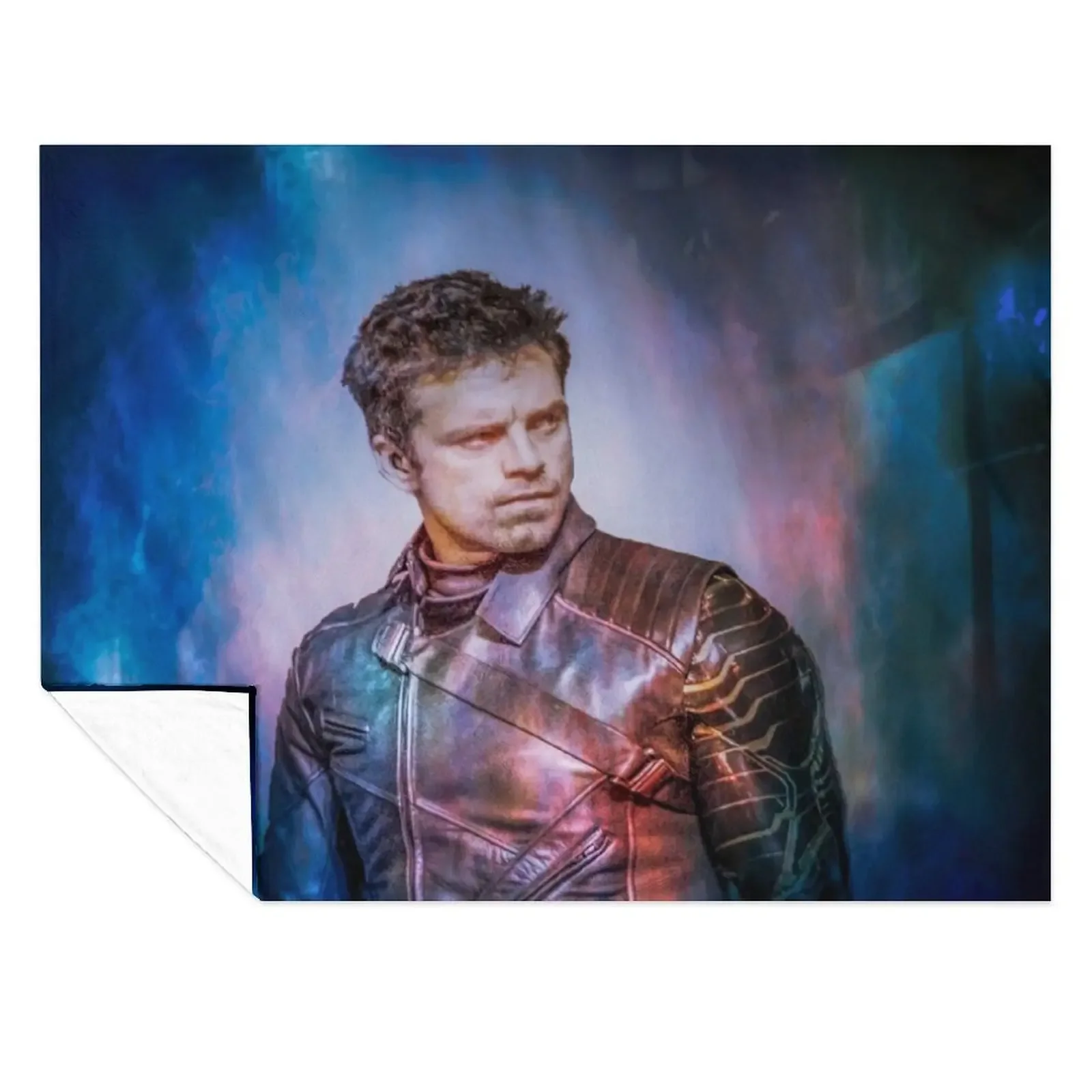

Bucky - Sebastian Stan Throw Blanket Moving Flannel Fabric christmas decoration Sofa Throw Blankets