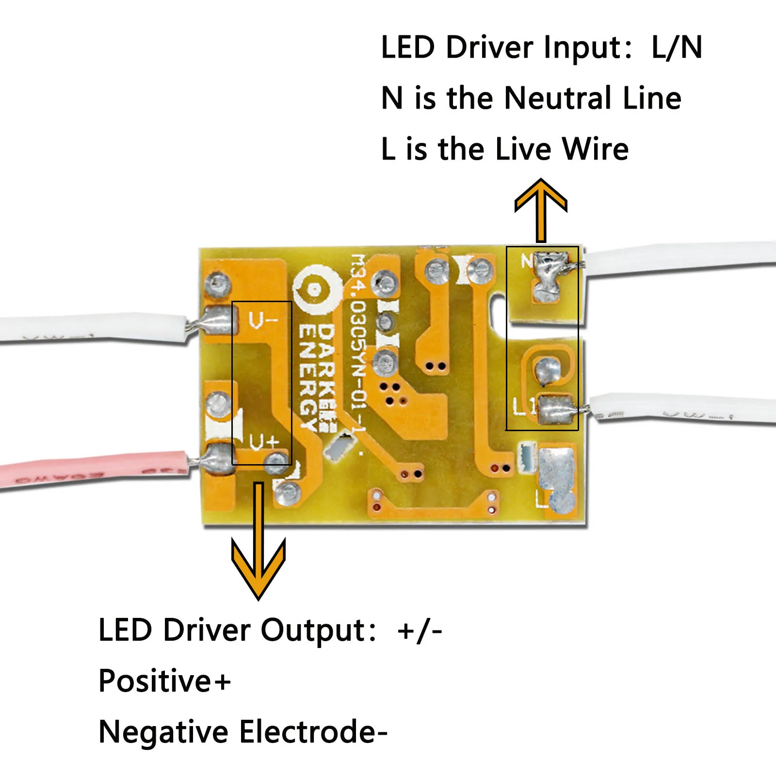 LED Driver 3-5W Power Supply Constant Current 200mA-300mA Automatic Voltage Control Lighting Transformers For LED Lights DIY