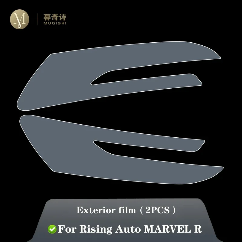 For Rising Auto MARVEL R 2021-2023 Car Exterior Film TPU PPF Headlamps Protective film Anti scratch Repair membrane Smoked refit