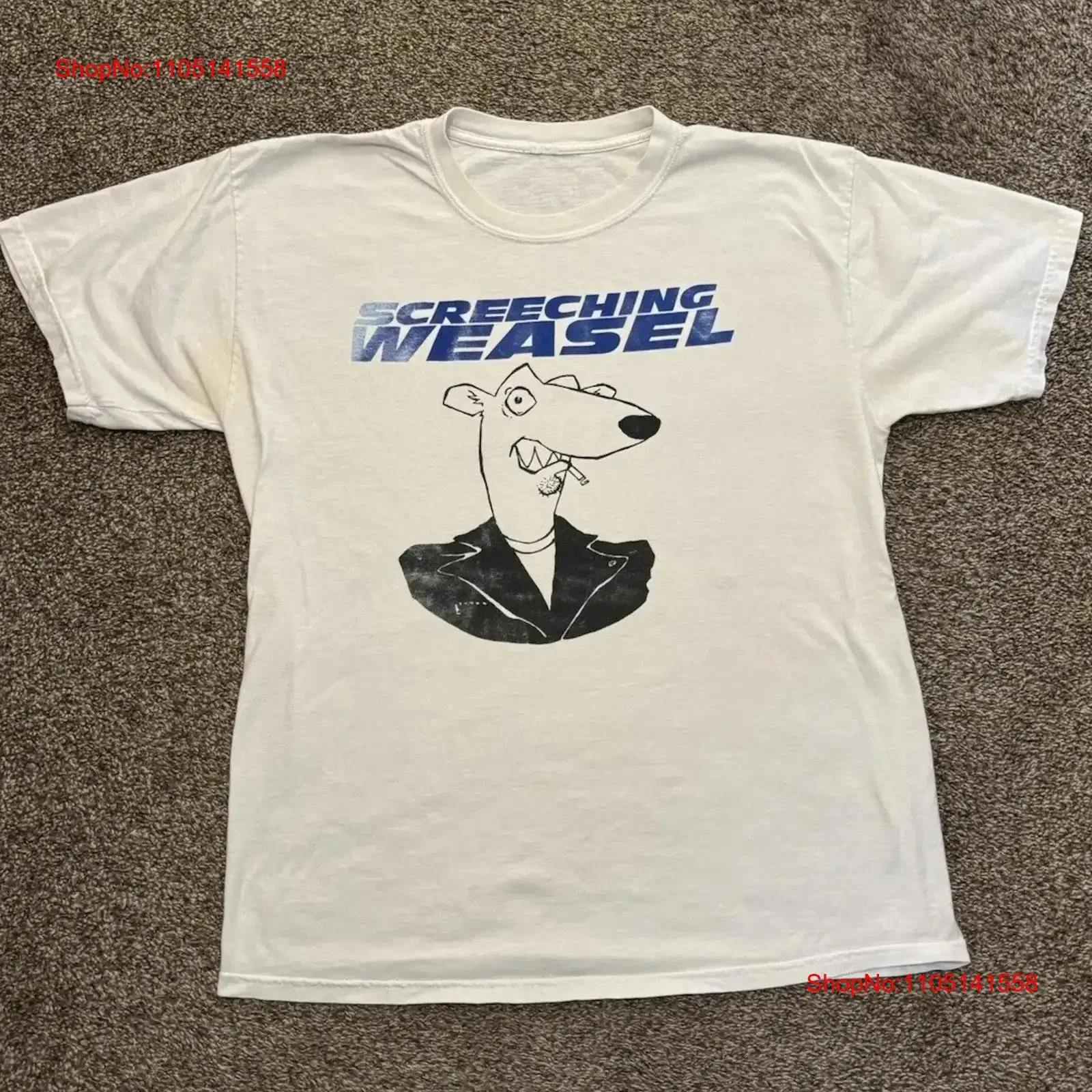 Vintage Style Screeching Weasel Punk Reprint T Shirt 1994 S 4XL vintage Washed Soft Slightly designer clothes Stretched graphic